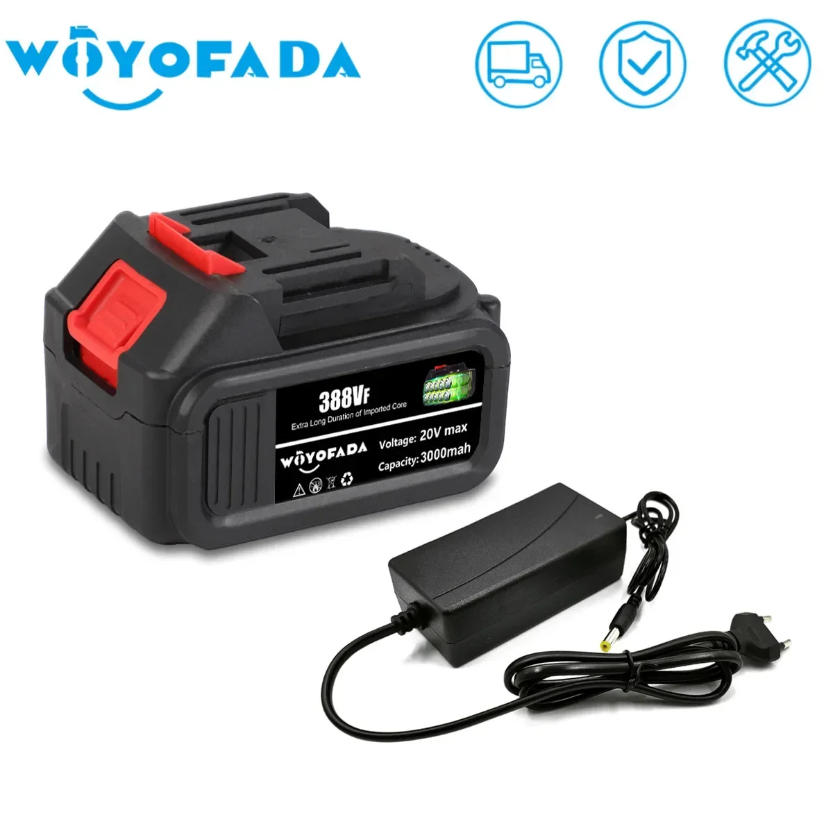 Bateria Ion de Lítio Recarregável com Carregador de Alta Capacidade Makita Cordless Electric Power Tool 18v