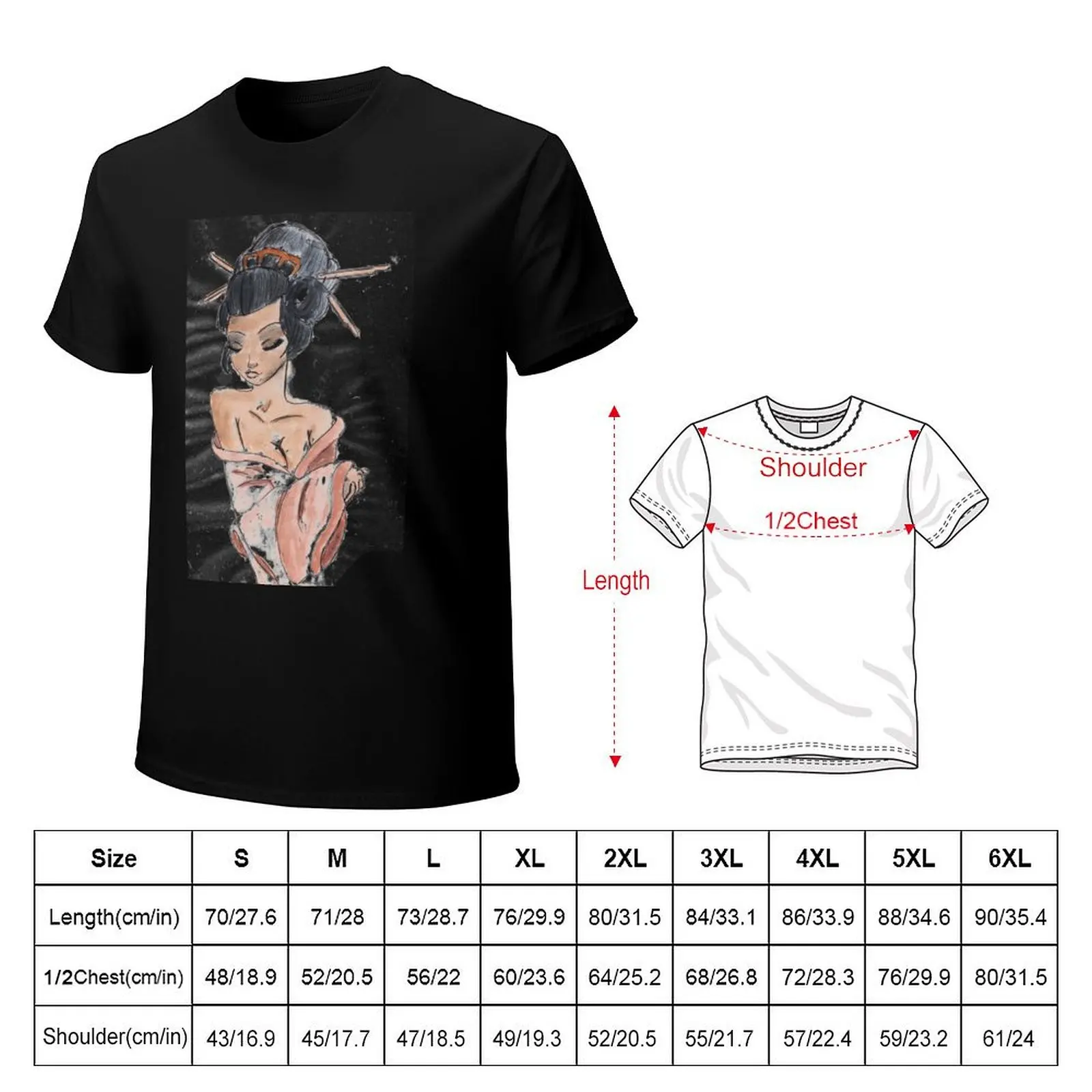 Geisha T-Shirt man t shirt summer T-Shirt