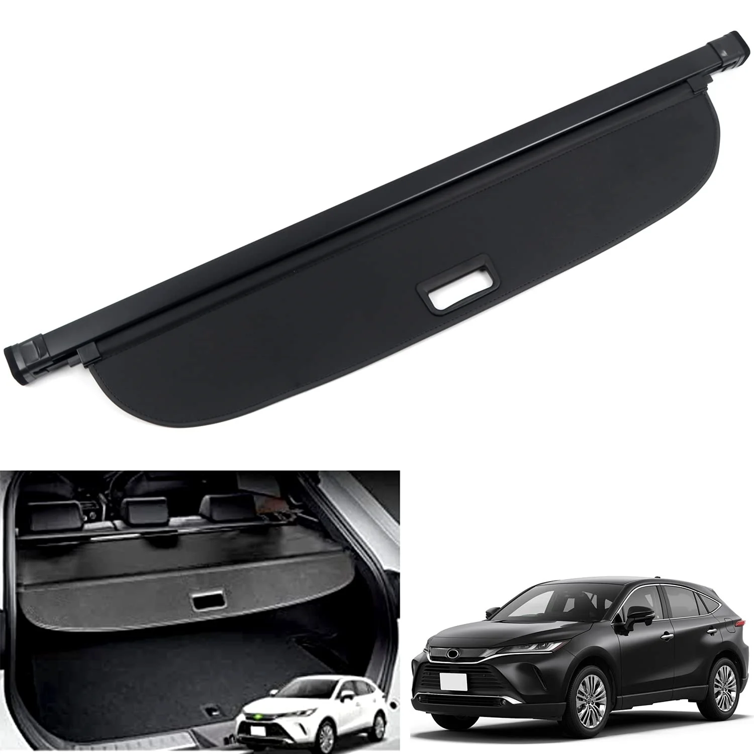 for Toyota Harrier 2020 2021 2022 Car Retractable Rear Trunk Cargo Cover Security Shield Shade Luggage Cover 1Set Accessories