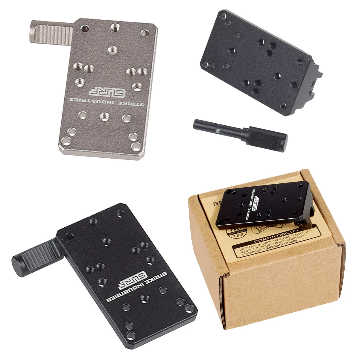 Tactical Optics Red Dot Sight Mount Base Universal Mount Plate Adapter For Glock 17 19 Rear Sight Scope Stent Accessories