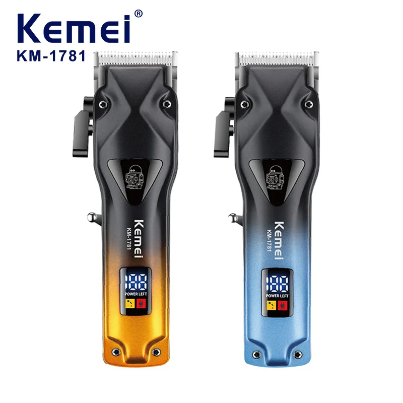 

Kemei 1781 Electric Hair Clippers Hairdressing Men USB Rechargeable Professional Wireless Barber Hair Trimmers Cutting Machine