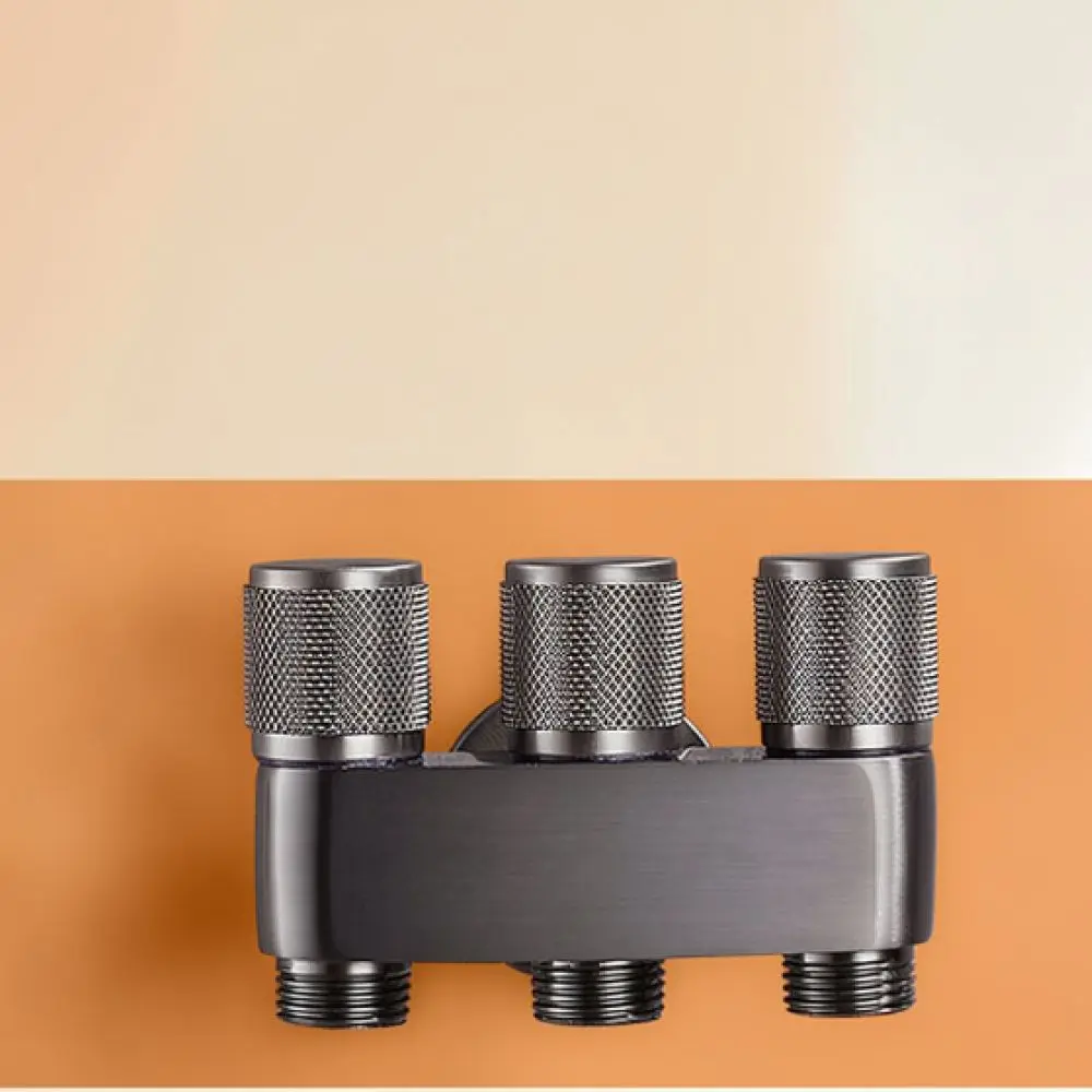 Solid Brass Water Diverter One In Three Out Faucet Valve For Toilet Bidet Applicator Washing Machine Garden Tap Plumbing