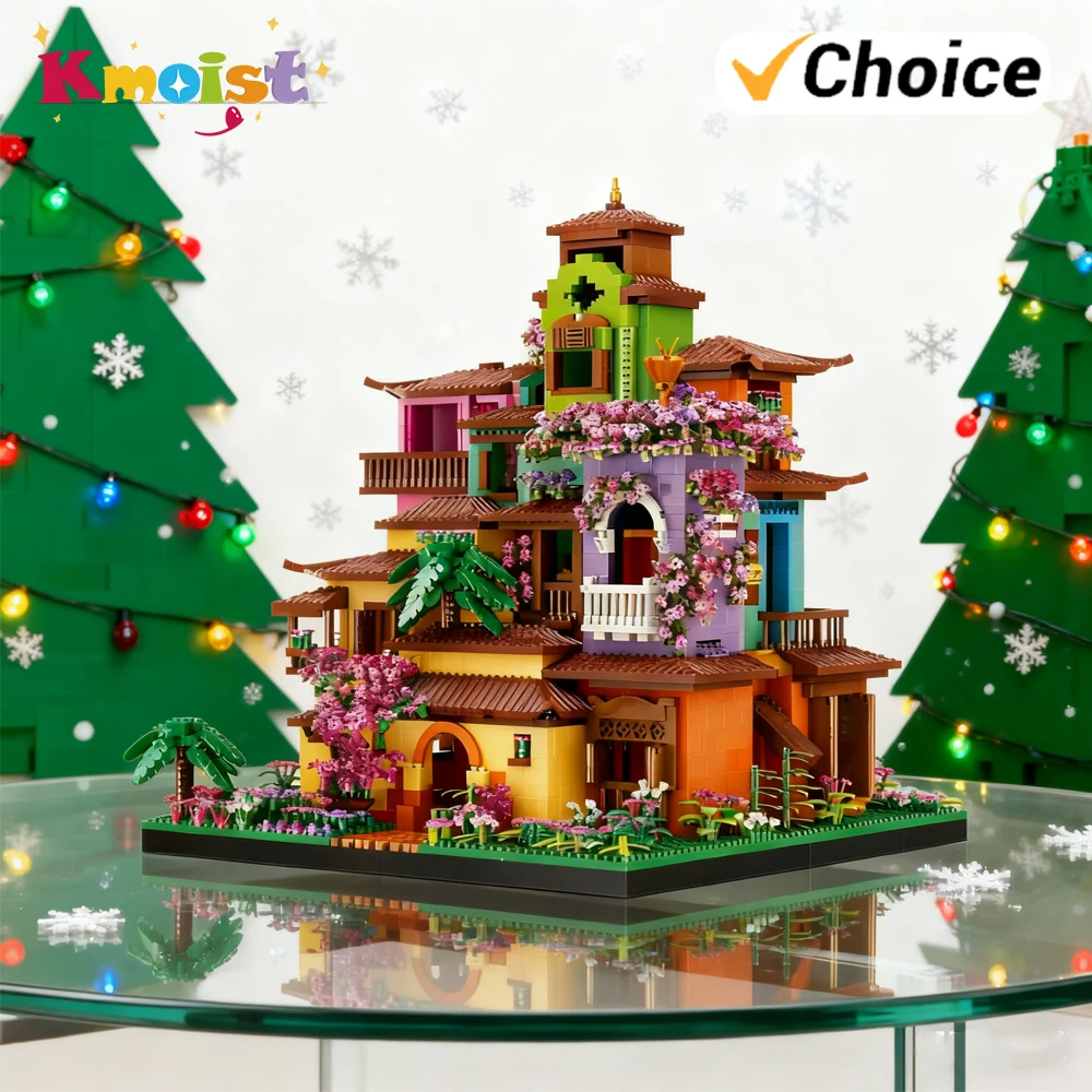 

Набор строительных блоков, сборка, вид на город, дом, замок, деревенские кирпичи, игрушки, микросборка, игрушки для детей, рождественские подарки