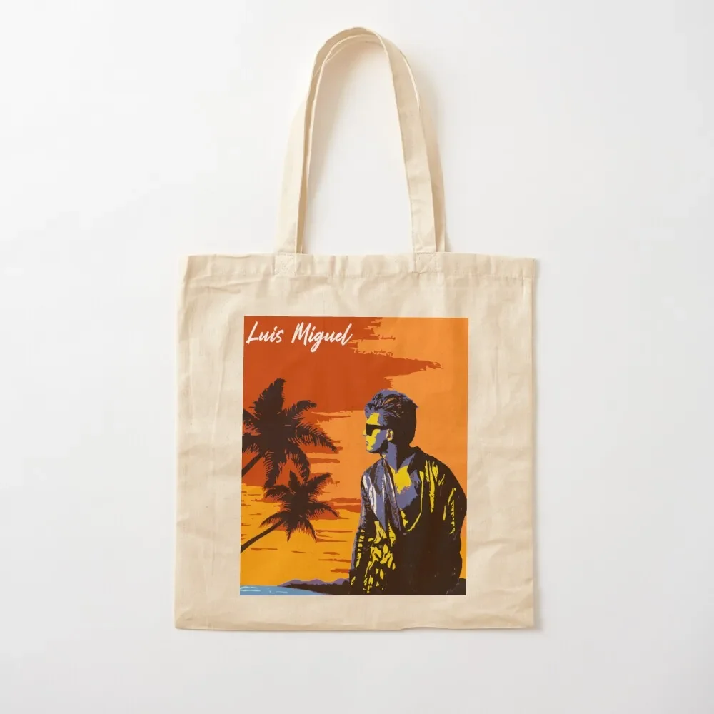 Luis Miguel Beach Tote Bag woman shopping bag hand bag shopping tote canvas