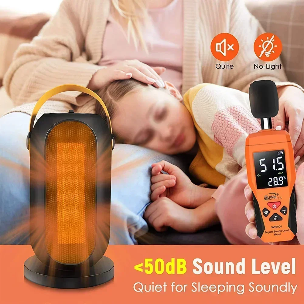 

For Bedroom For Bathroom Black Electric Fan Heater High Efficiency Space Heater Fan Heater Overheat Protection