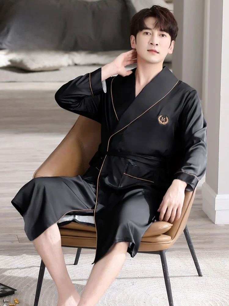 peignoir-de-nuit-a-manches-longues-pour-homme-en-soie-glacee-fine-ideal-pour-le-printemps-l'automne-et-l'hiver-peignoir-de-bain-universel-de-style-kimono-confortable-pour-la-maison-en-fibre-de-polyester