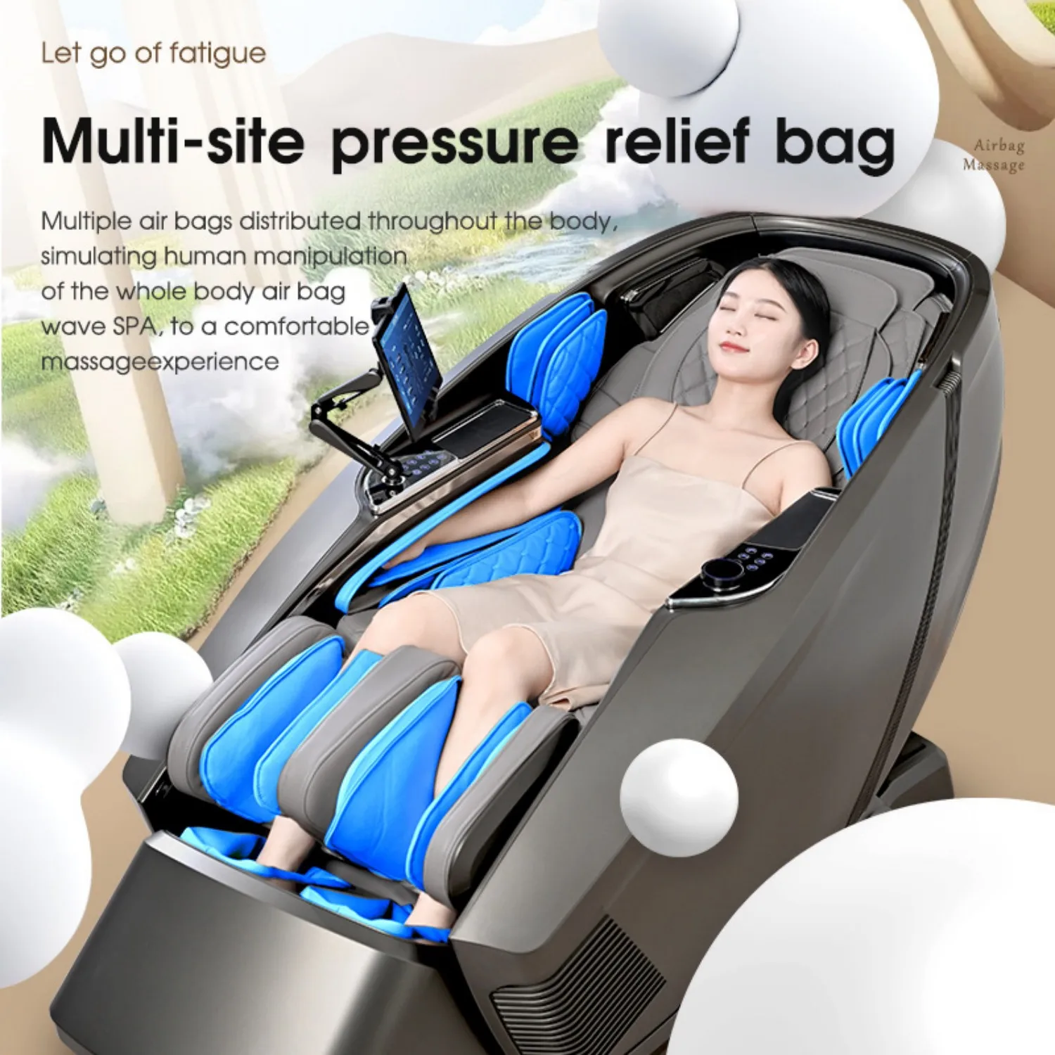 Fauteuil de massage professionnel 4D, chauffage par gravité zéro, pour tout le corps, 3D, intelligent, électrique, automatique, Bluetooth, pour la maison, garantie 3 ans