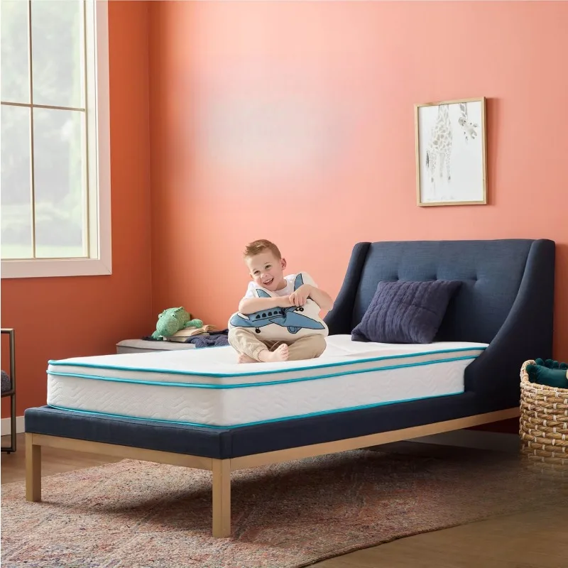 8 Inch Memory Foam and Spring Hybrid Mattress-Quality Comfort and Adaptive Support-Breathable-Guest and Kids Bedroom-Twin Size