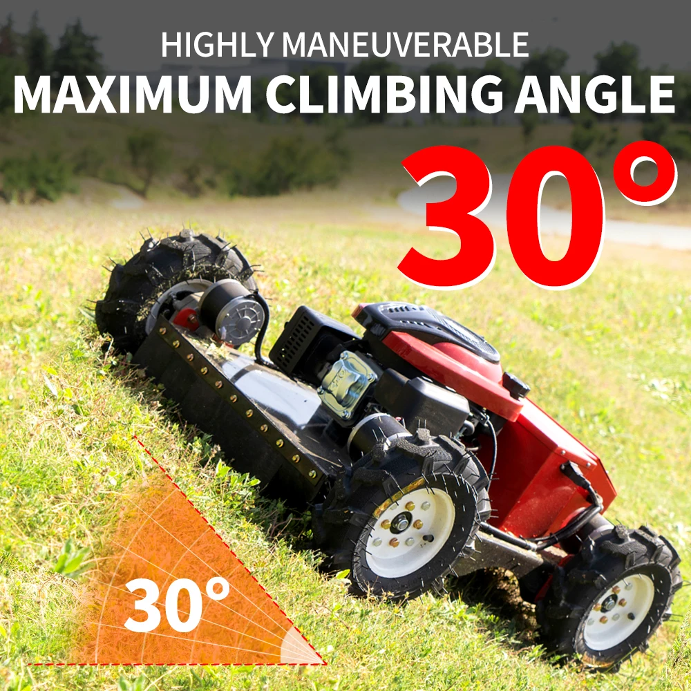 550mm 600mm 800mm 1000mm Factory Cheap Grass Cutter Robot Crawler Remote Control Lawn Mower With CE EPA Certificate