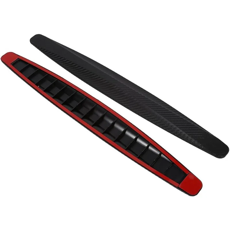 2x Black Carbon Fiber Texture Anti-rub Protector Universal Car Corner Bumper Protectors for Sedans Suvs Hatchbacks and Pickups