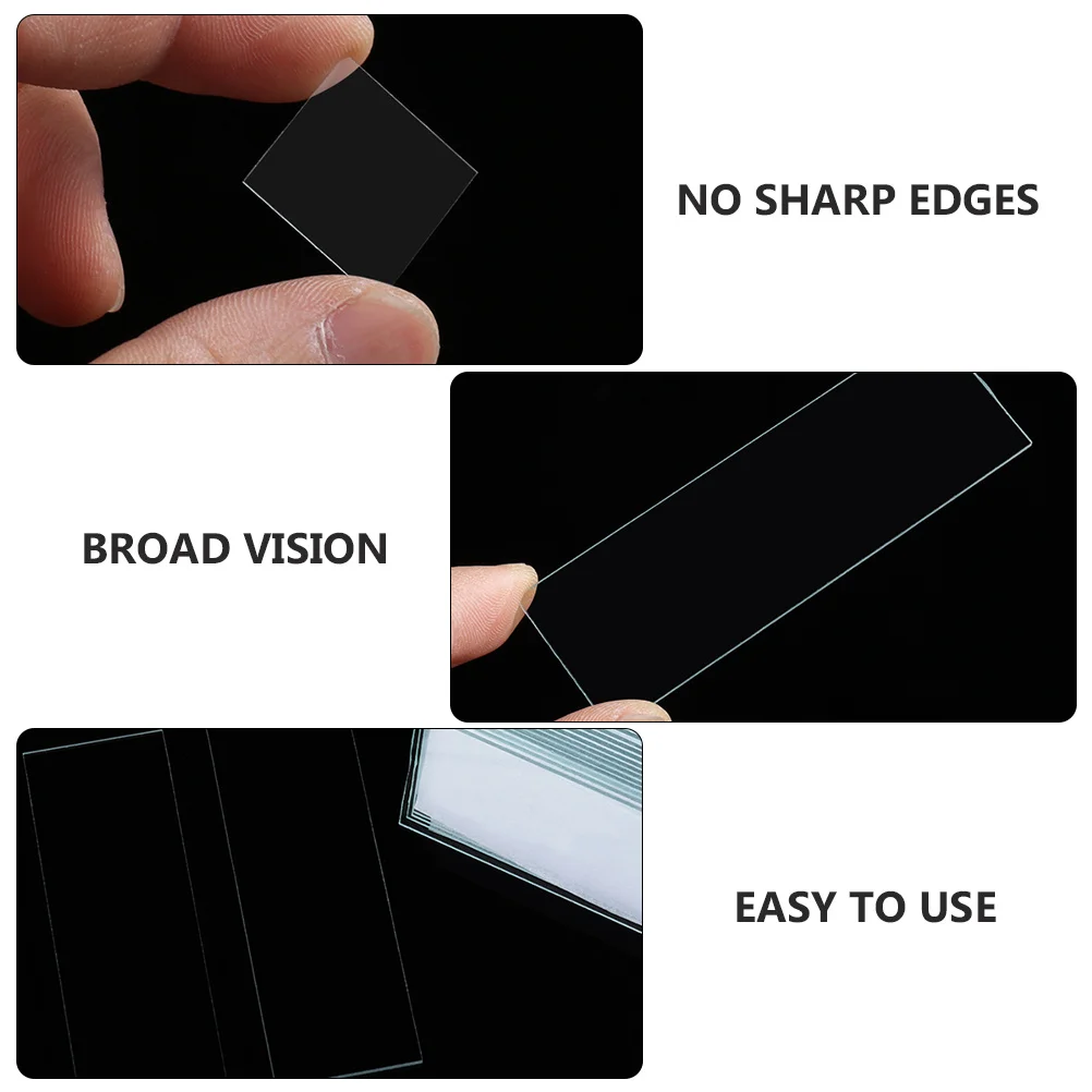 

450 Pcs Cover Glass Square Pre-Cleaned Slide Microscope Slides Accessories Coverslip