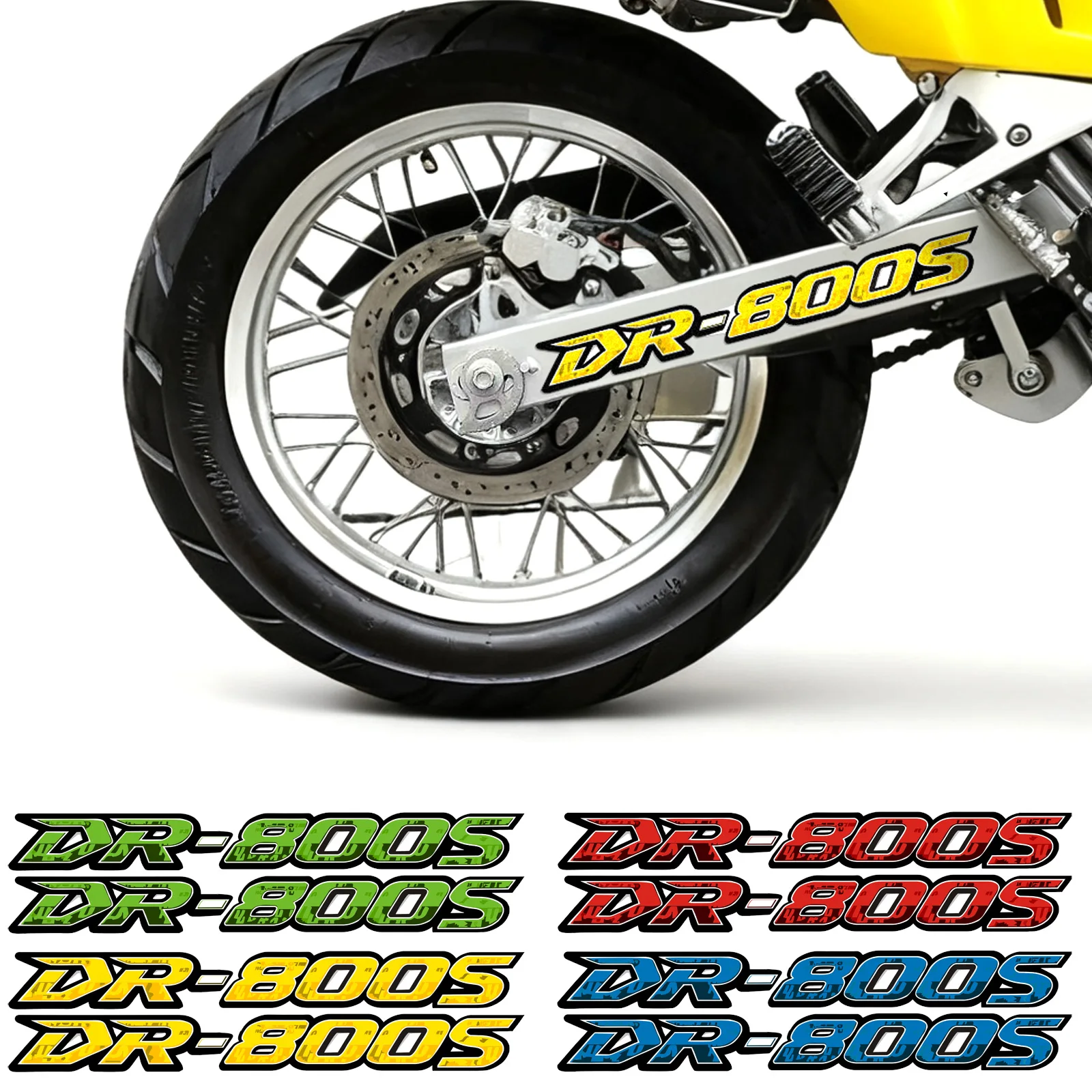 

Reflective Stickers Stripes Decals Swingarm Universal Frame Tank Body Graphics for dr800s dr 800 s 800s 800se 800ser