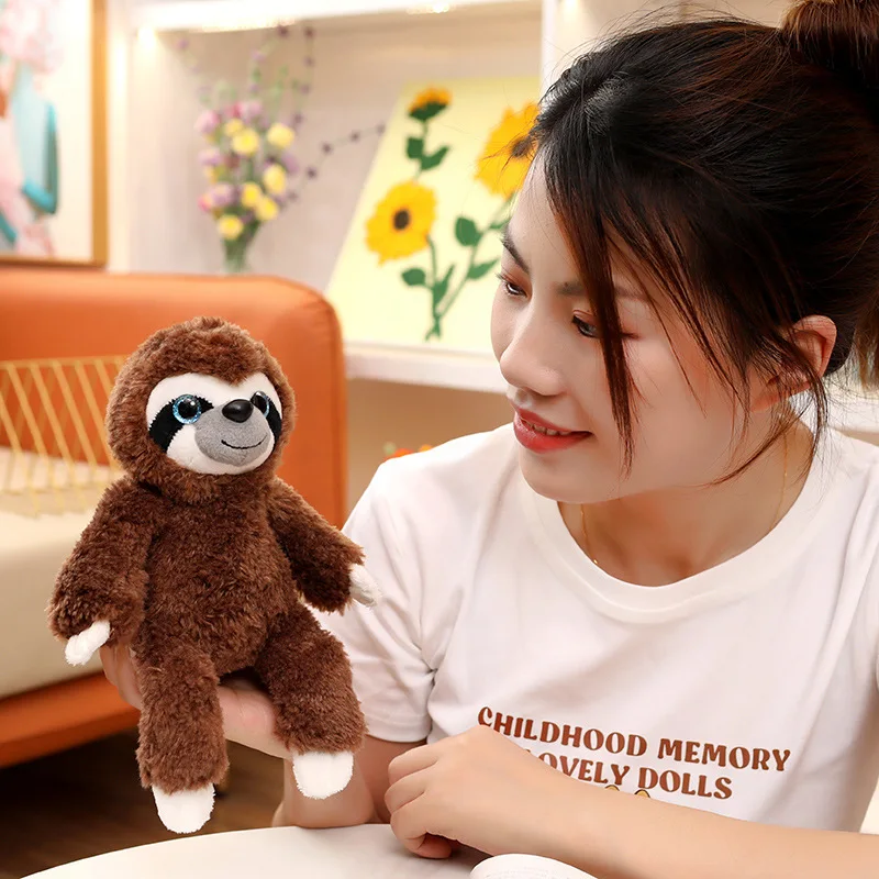 17/25/35CM Lovely Plush Sloth Plush Toys Stuffed Soft Animal Sloth Dolls Kawaii Toy Nice Birthday Christmas Gifts