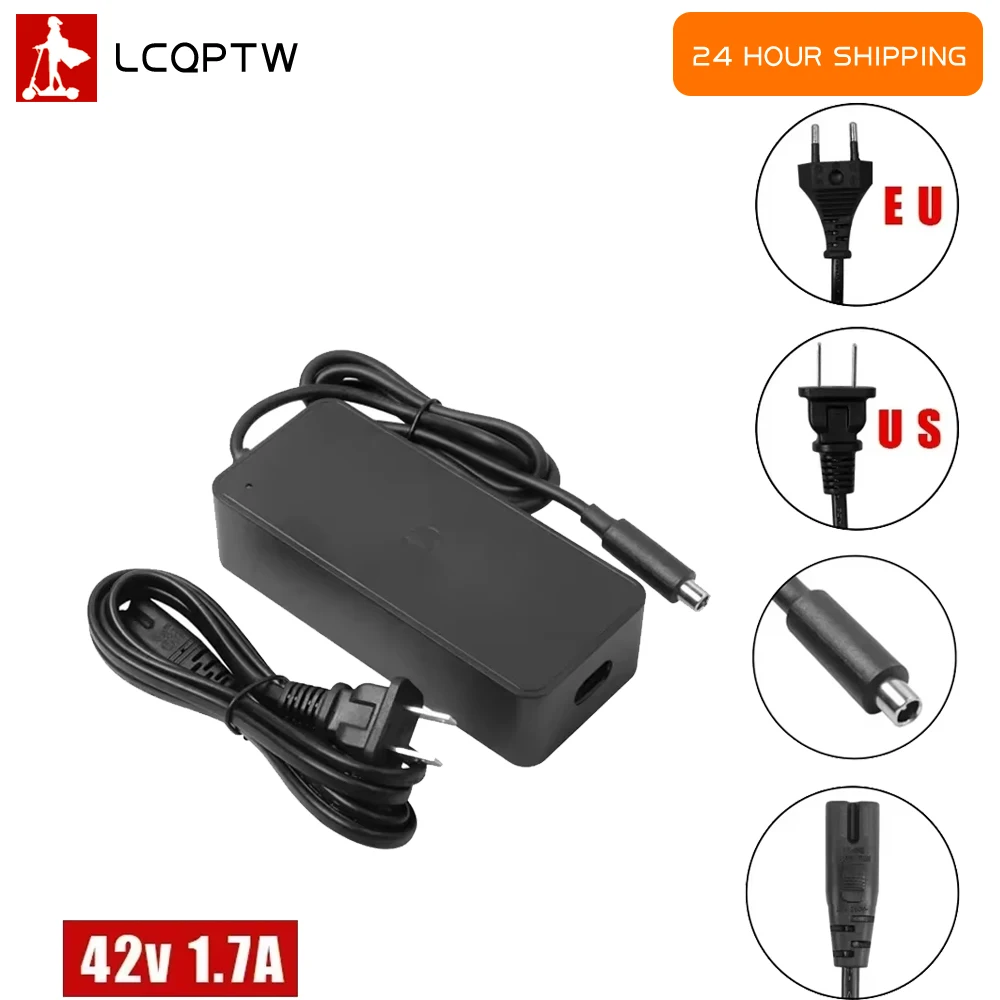 

42V 1.7A KickScooter Battery Charger Power Supply Adapter Accessories for Xiaomi Mijia M365 for Ninebot Es1 Es2 Electric Scooter