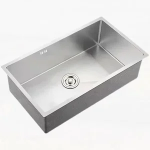 RV Single Bowl Undermount Kitchen Sink 16 Gauge 304 Stainless Steel Handmade RV Prep Kitchen Bar Sink