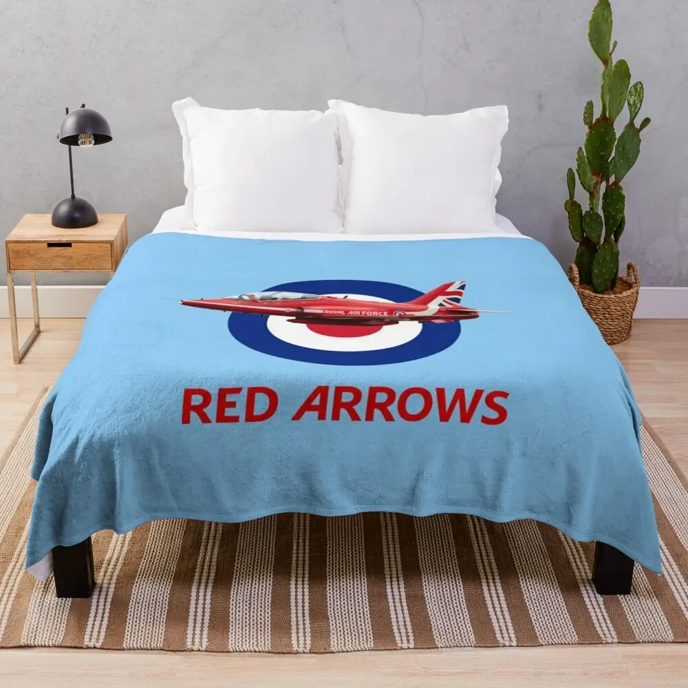 

RAF Red Arrows and Roundel Throw Blanket Sofas Luxury Throw Blankets