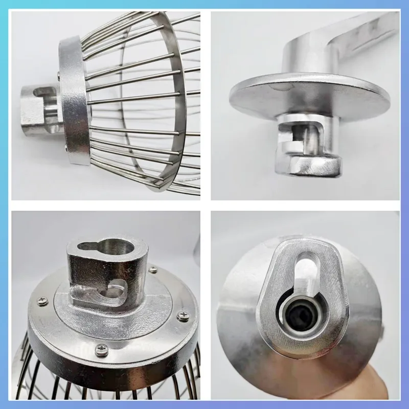 Latest model, mixing accessories, 201 egg beater, 202 racket, 401 and face hook egg beater, stainless steel.