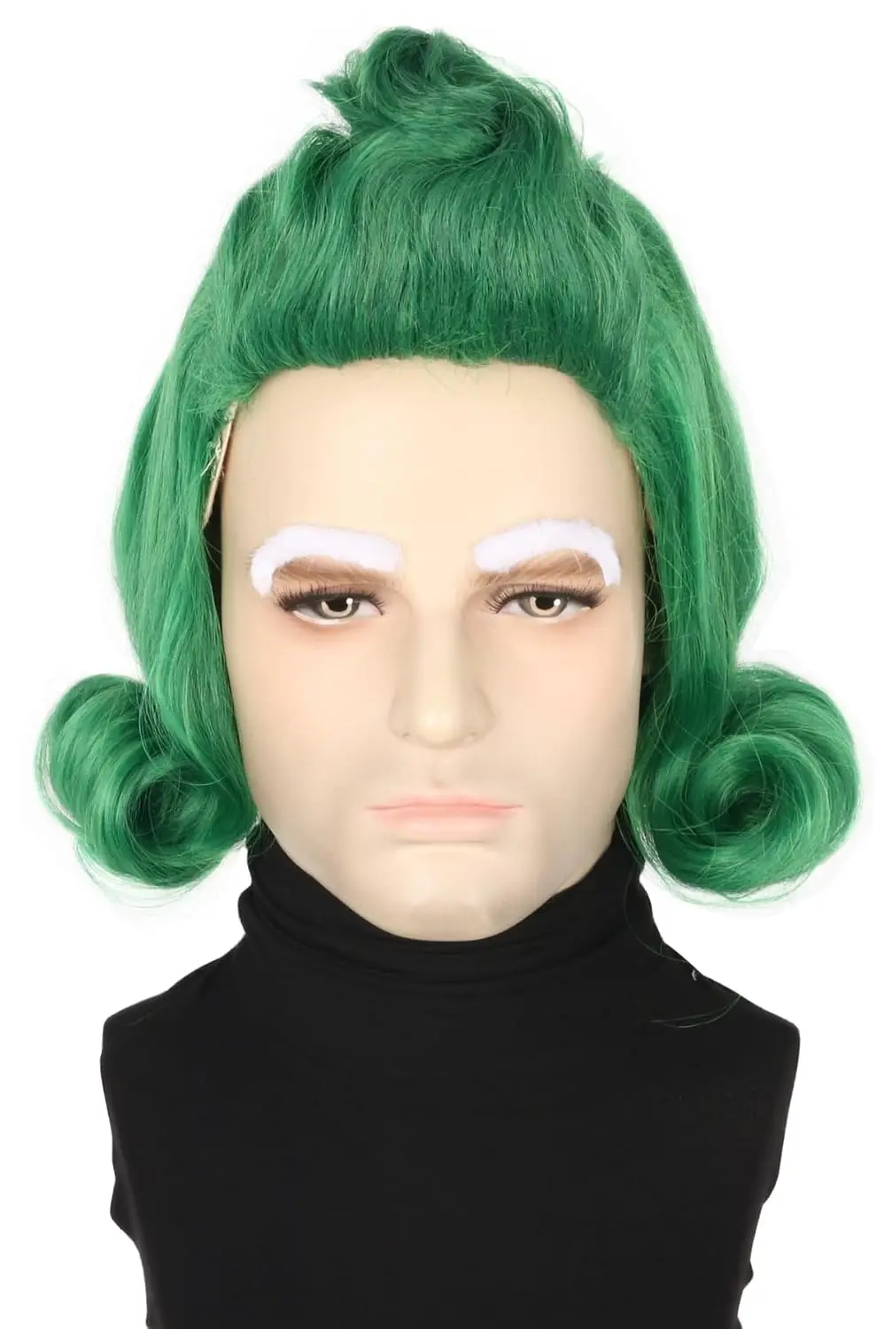 Oompa Loompa Green Men or Women Green Short Wig Halloween Outfit Costume Party Wigs