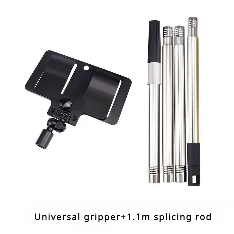 Baffle Holder With Extension Pole 360 Degree Rotation For Paint Color Separation Prevent Splashing Detachable Cleaning Tools