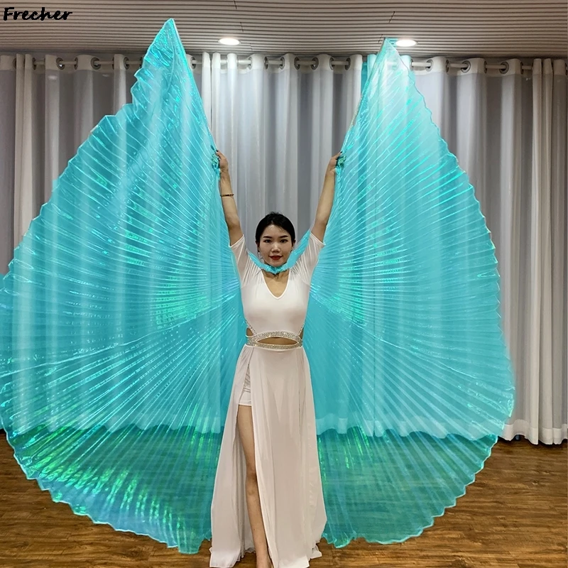 Large Version Dancing Wings Performance Stage New Style Show Scene Clubwear Women Beautiful Wing Belly Dance Costume Veil Cloak