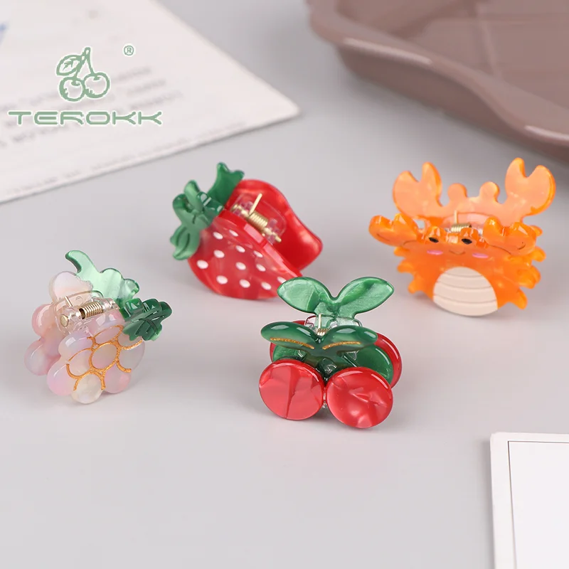 For Women Fashion Mini Hair Claw Clips Cute Ocean Animals Starfish Cute Sweet Elegant Hair Accessories