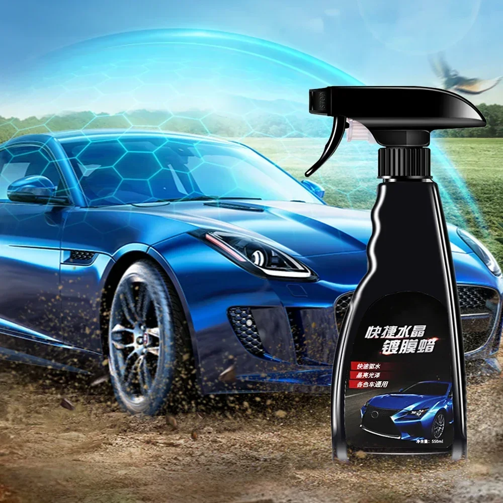 550ml Car Ceramic Coating Cleaning Polishing Crystal Plating Spray Sealant Paints Care Nano Hydrophobic Quick Coat Liquid Waxing