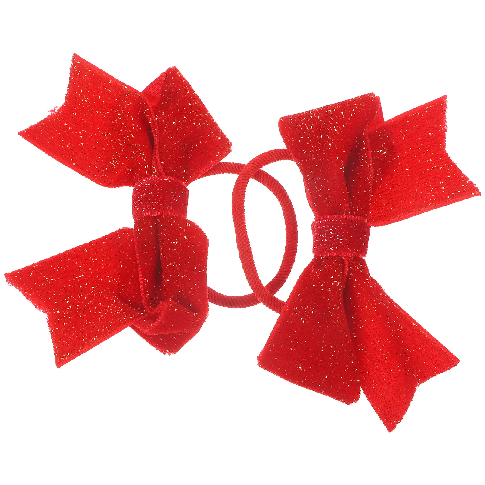 

1 Pair Bowknot Ties Girls Accessories Soft Elastic Ropes For Thin Hair Valentine Gift Ponytail Holders Hair Styling Tools