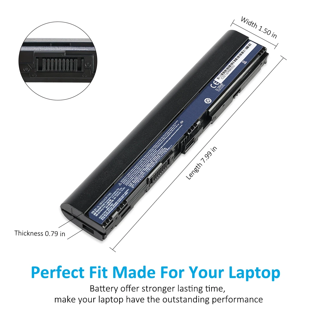 KingSener AL12B32 Laptop Battery For Acer Aspire One 725 756 V5-171 B113 B113M AL12X32 AL12A31 AL12B31 AL12B32 14.8V 2500mAh