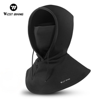 WEST BIKING Winter Windproof Cycling Headgear Warm Sports Full Face Cover Bike Hat Men Women Thermal Motorcycle Ski Cycling Cap