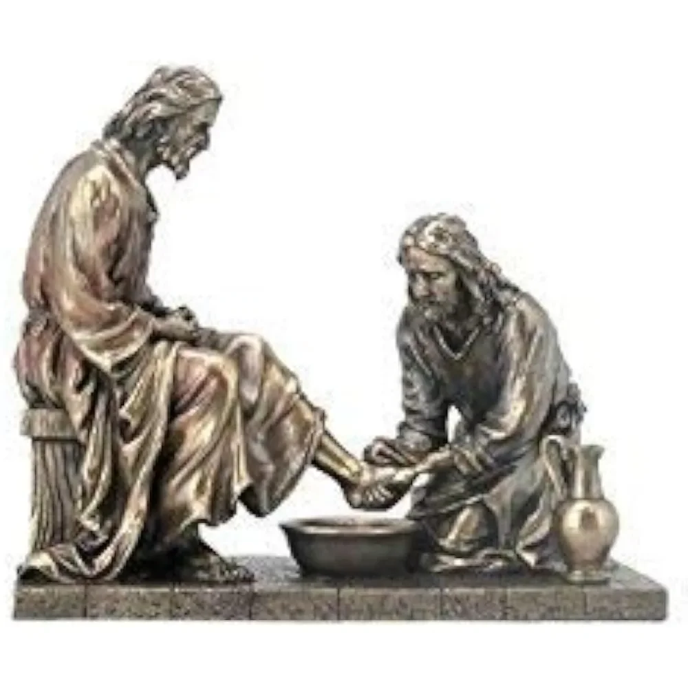 

Yard and Garden Decors Jesus Washing His Disciple's Feet Statue Sculpture Outdoor Decorations & Home Decor