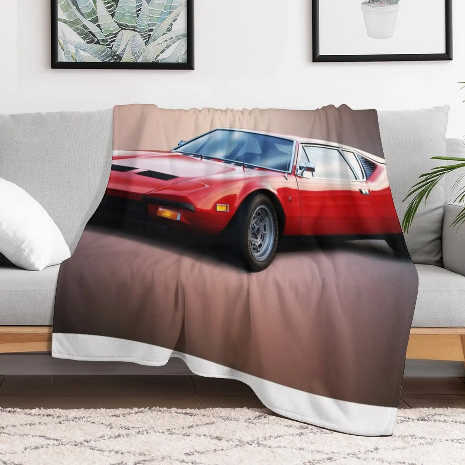 deTomaso Pantera Throw Blanket