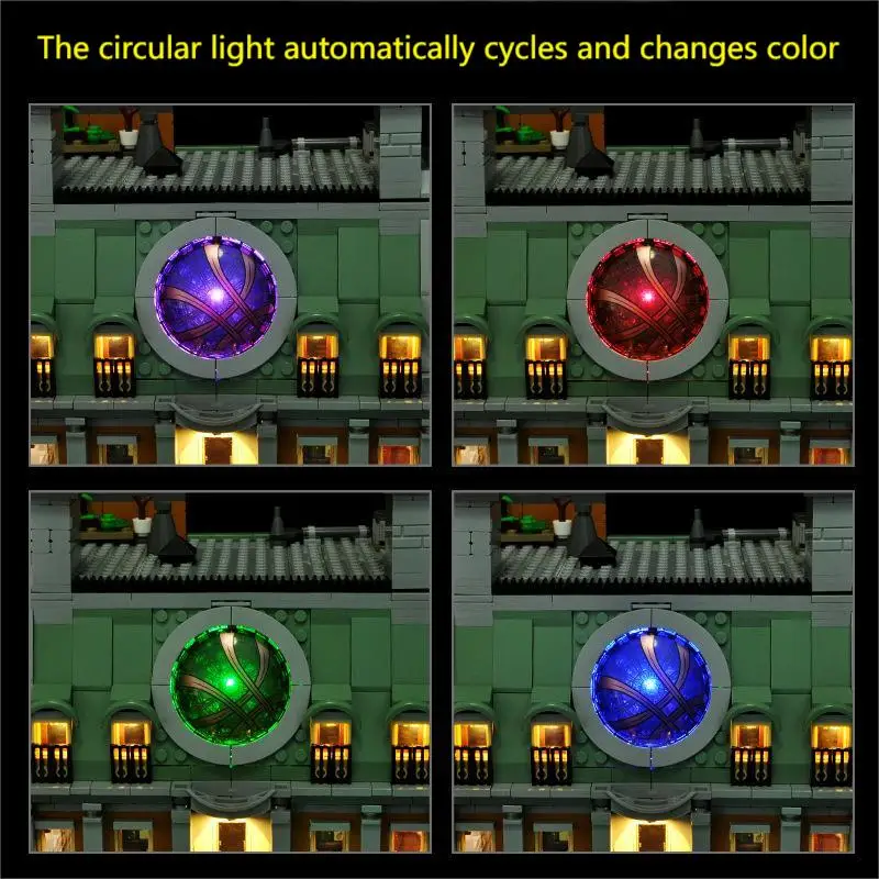 LYBMTWF LED Lighting Kit Compatible with Lego 76218  Sanctum Sanctorum Building Blocks (NOT Include The Model Bricks)