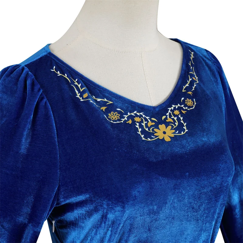 Queen Adult Cosplay Costume Ball Medieval Dress Middle Eastern Retro Court Sleeves Belt Halloween Party Carnival Suit Outfits