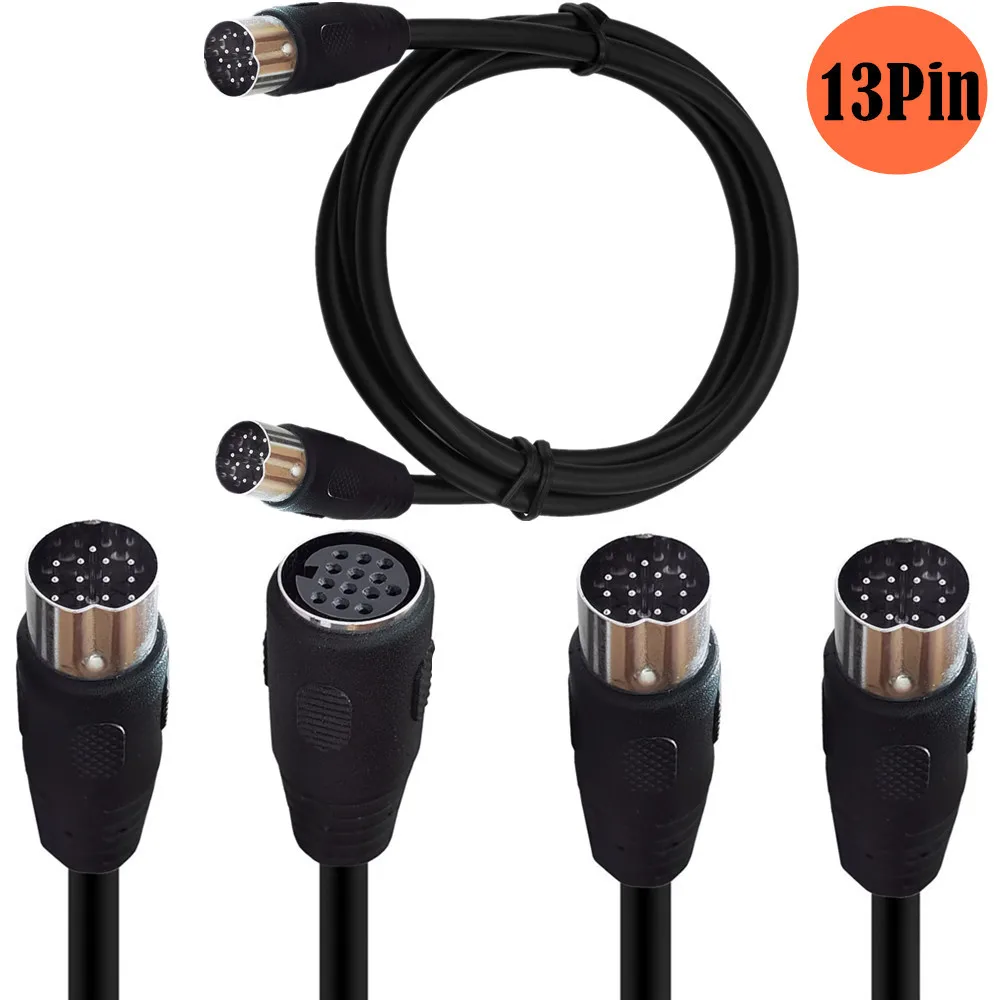 3M/10FT 13 Pin to 13 Pin DIN CD Changer to Head Unit Extension Cable for Kenwood Tuner Car Audo System Head Unit Car Audio Plug