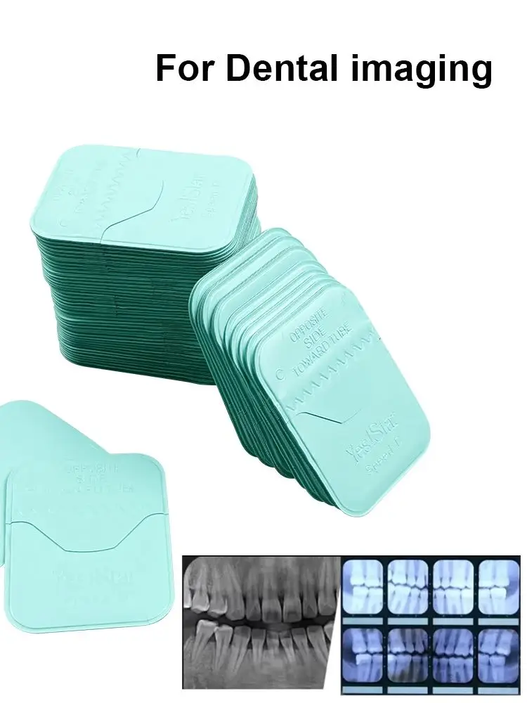 100 Stück Dental-Röntgenfilm, Dentalmaterialien, Zahnmedizin, Digitalkameras, Intraorale Bildgebungssysteme, HD-Bildfilme, Radiovisiograph 3*4CM