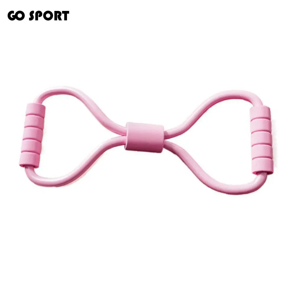 

Tensile Tape Yoga Resistance Band 8 Shape Chest Expander Fitness Resistance Bands Solid Color Muscle Stretching Pull Rope Band