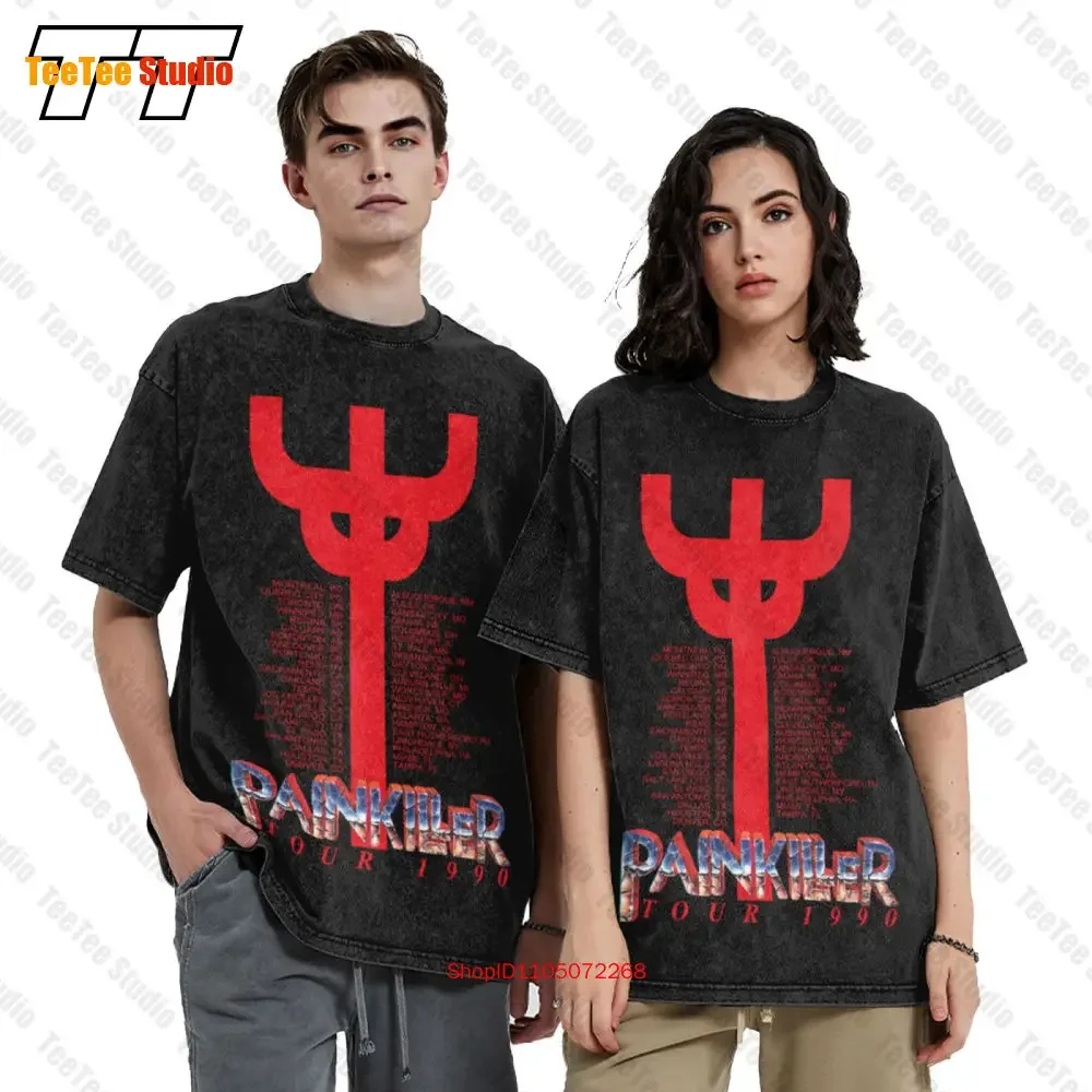 1990 Judas Priest Painkiller Tour New Black Vintage Unisex T-Shirt ZAQT