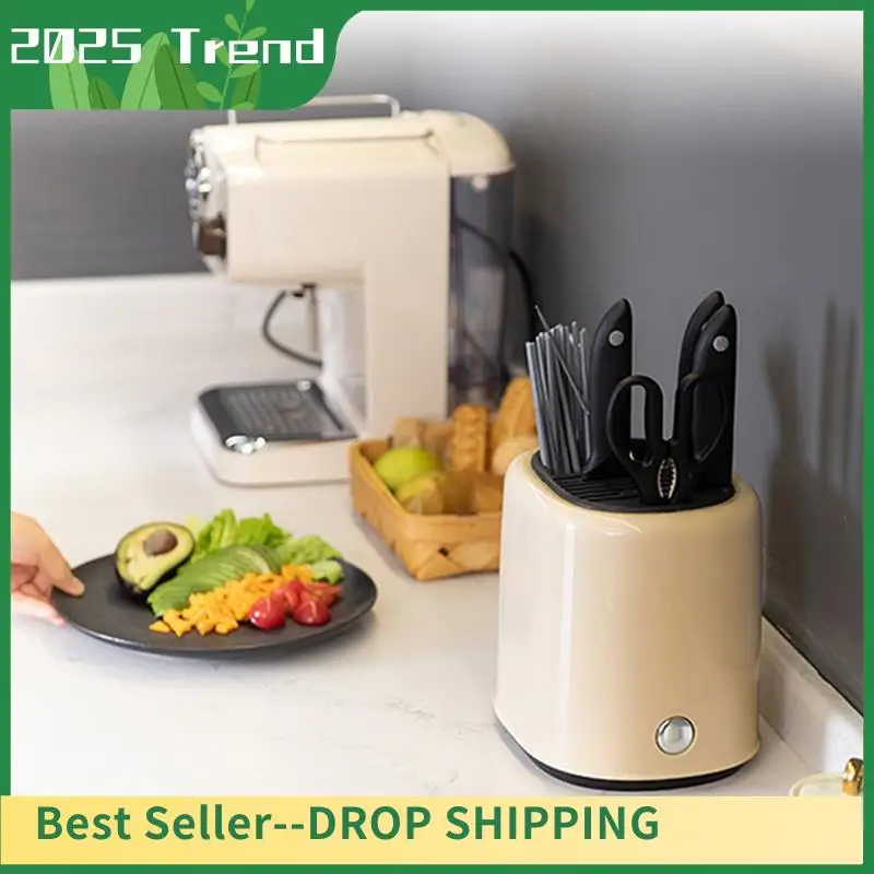 

1 PCS Utensil Holder Drainer Storage Box Spoon Fork Chopsticks Kitchen Organizer ABS Multifunctional Creamy-White