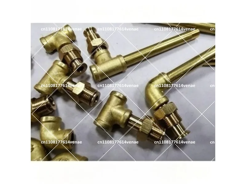 Pure Copper Steam Train Model Boiler Pipe Casting Pipeline Tee Elbow Wire Pipe Fittings