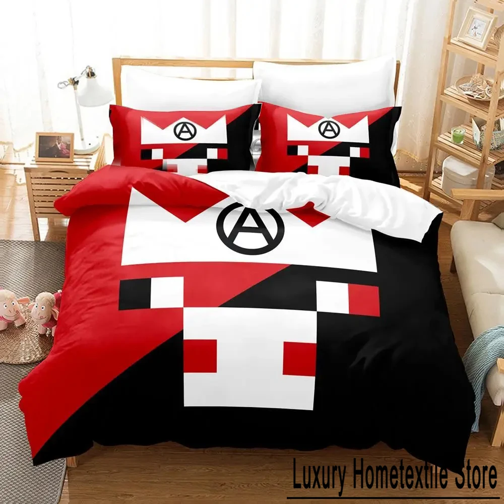 Alex Technoblade 2/3 pcs Bedding Set Boys Girls Twin Queen Size Duvet Cover Pillowcase Bed Kids Adult Fashion Home Textile