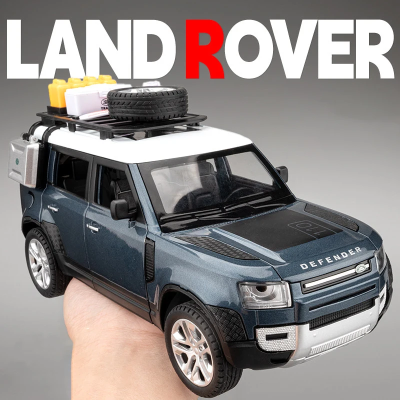 

1:24 Land Rover Defender With Tools Alloy Diecasts & Toy Vehicles Toy Car Model Sound and light Collection Kids Toy Gift