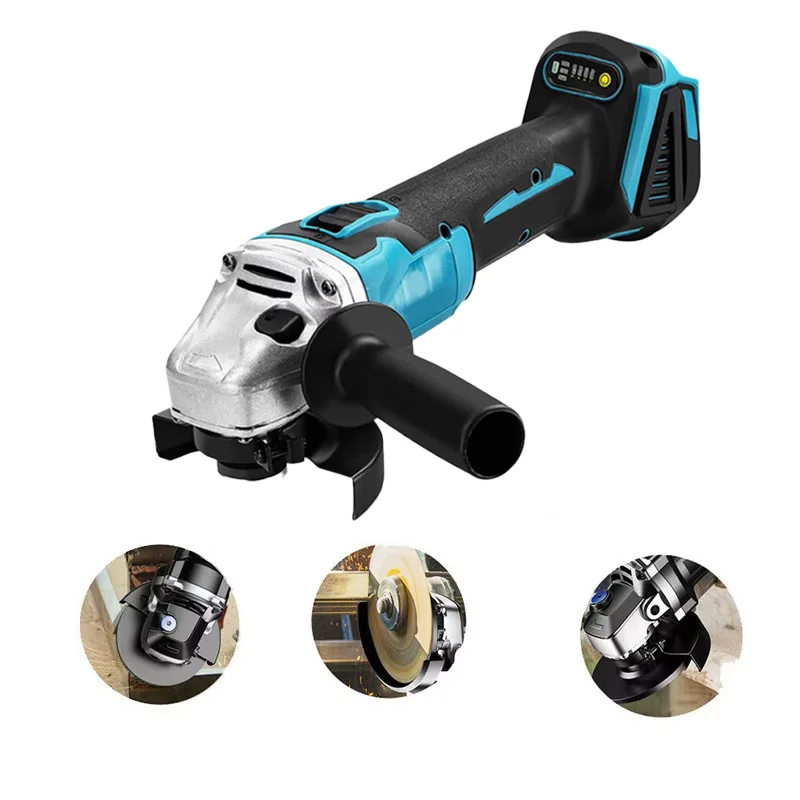 125mm M14 Brushless Angle Grinder Polishing Cutting Machine Cordless Electric Angle Grinder Power Tool for Makita 18V Battery