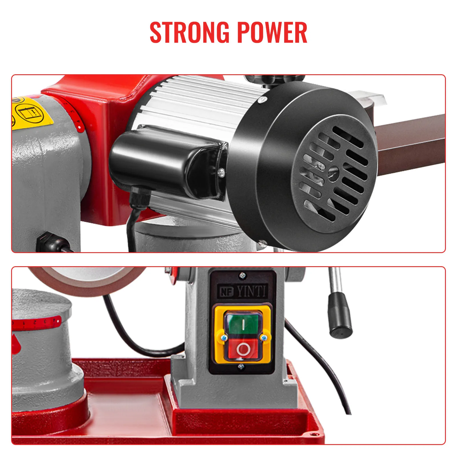 370W Circular Saw Blade Grinder Sharpener 5Inch Wheel Rotary Angle Mill Grinding for Carbide Tipped Saw Wood-Based Panel