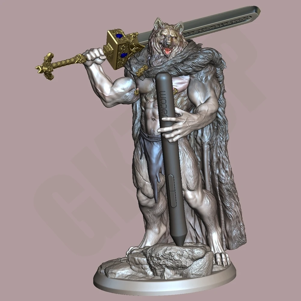 

Sexy Blade Wolf FUTA 1/24 Scale Resin Figure Model Kit Sexy Diorama Unassembled Unpainted Doll 3D Printing DIY Statue Crafts Toy