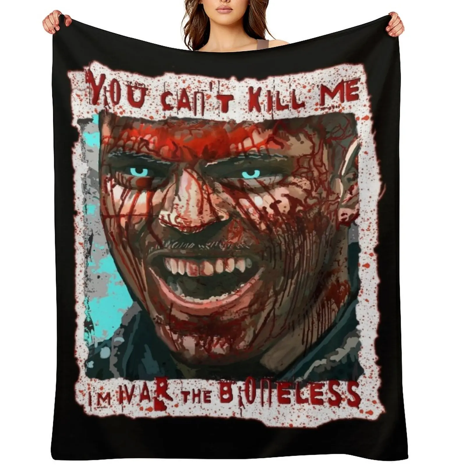 

Ivar the Boneless Viking King Painting Throw Blanket Plaid Moving Bed covers Plaid on the sofa Blankets