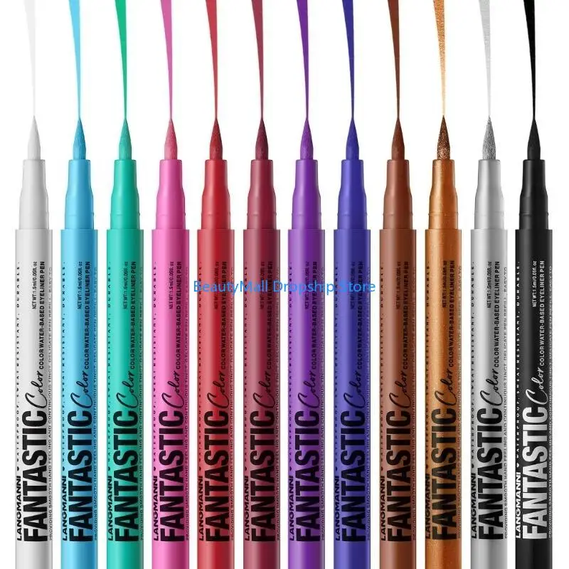 40JD 12 Loại Bút Kẻ Mắt Mờ Và Lấp Lánh Chống Nhòe Và Bút Kẻ Mắt Chống Thấm Nước Bút Chì Ứng Dụng Mượt Mà