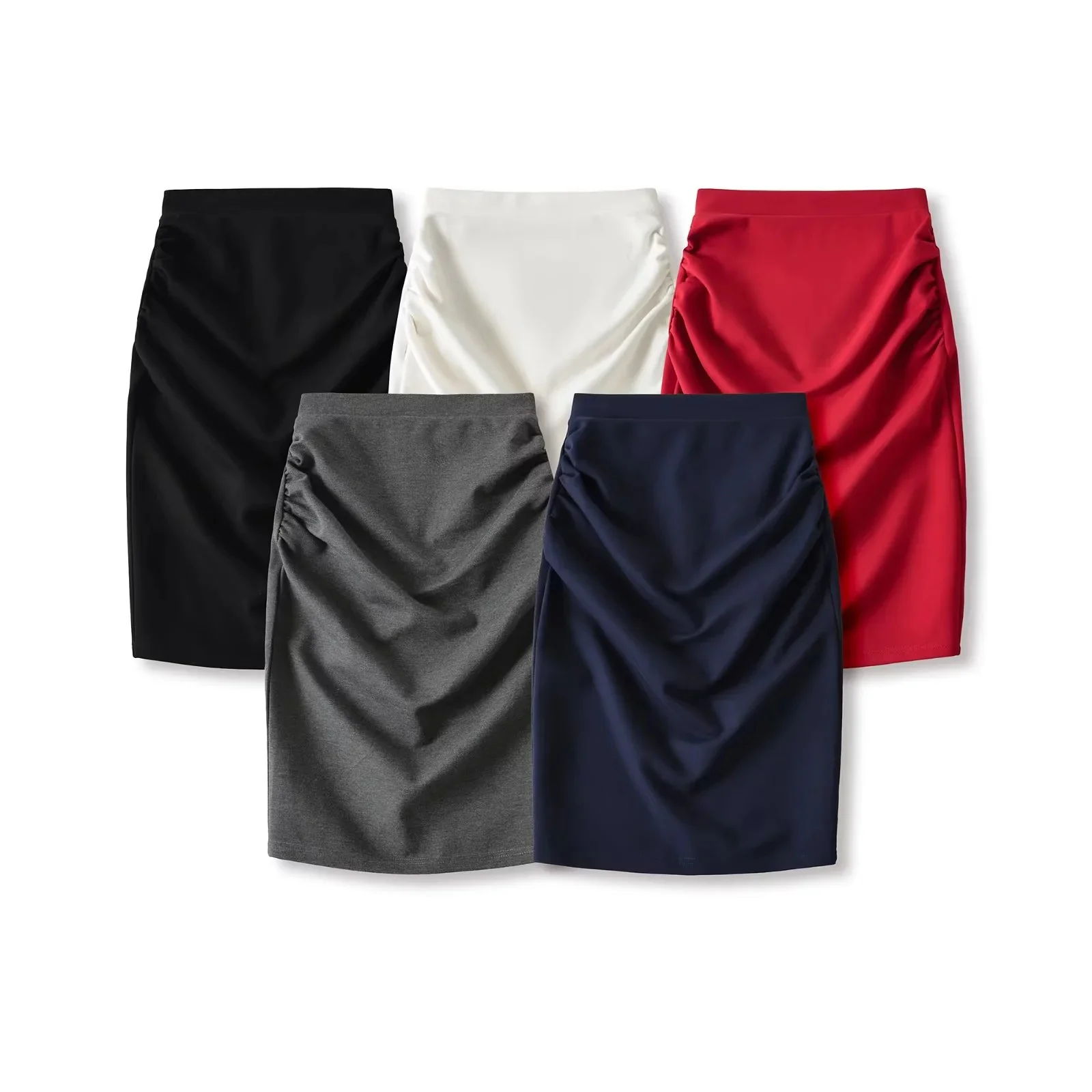 

Сексуальная юбка-карандаш с высокой талией и разрезом, однотонная, женская, весенне-летняя, повседневная