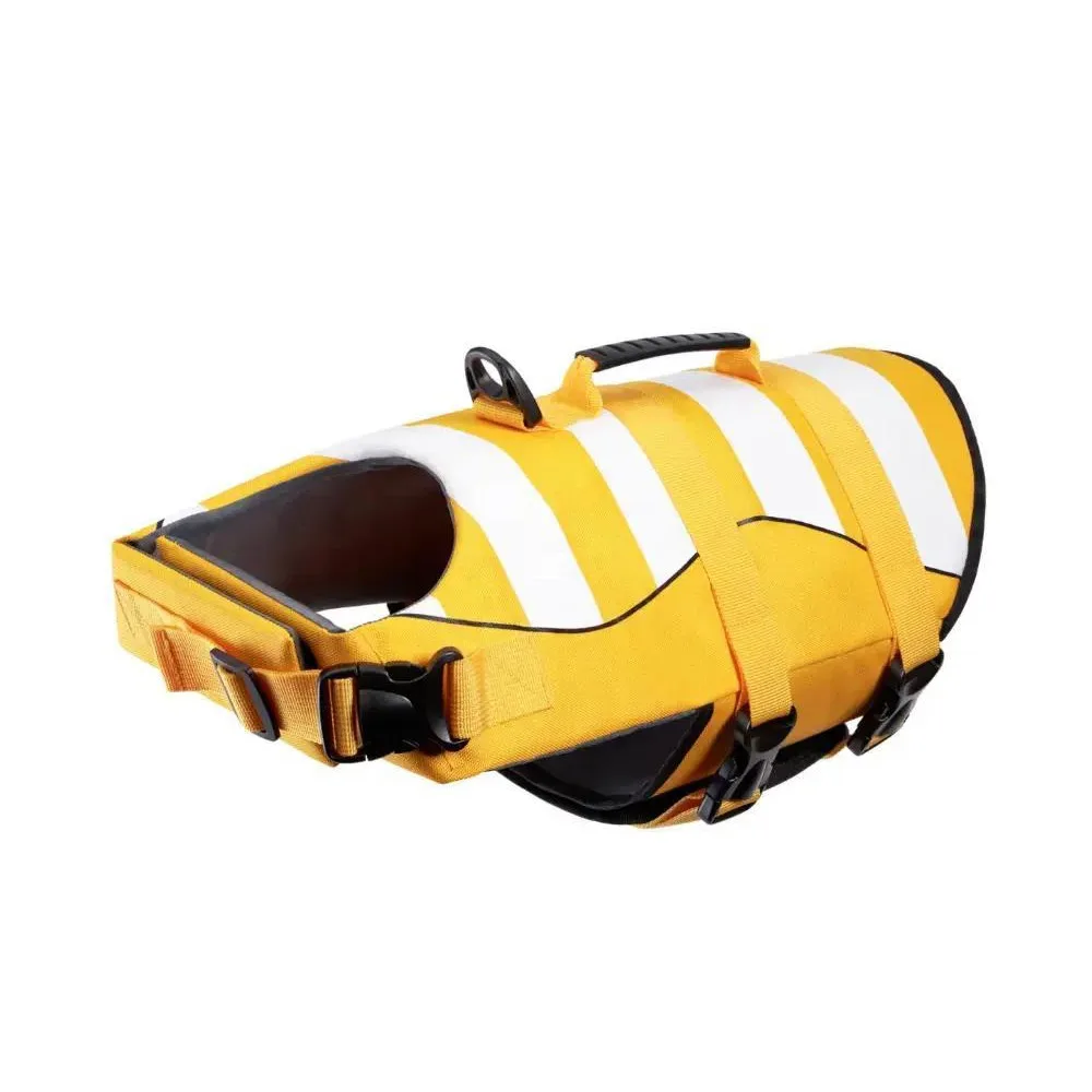 

Reflective Dog Life Jacket Adjustable Breathable Safety Vests Superior Buoyancy with Handle Dog Surfing Clothes