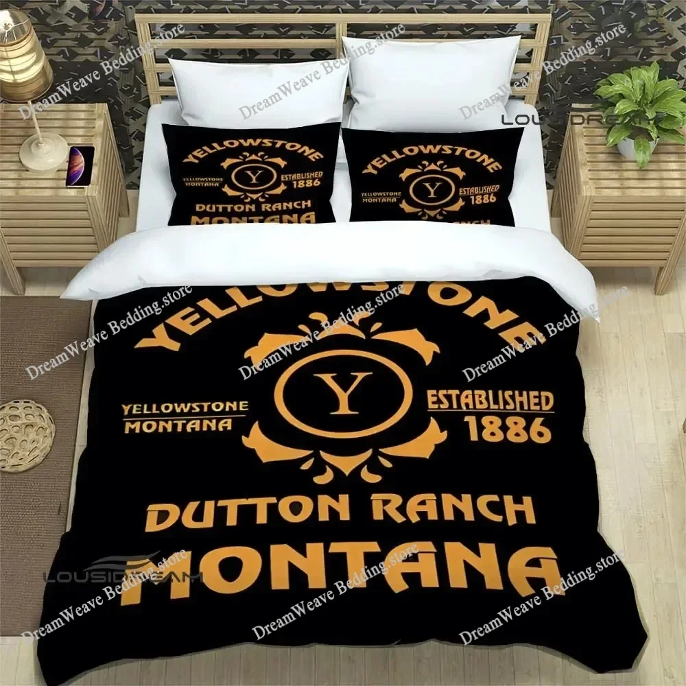 Movie Yellowstone Printed Bedding Sets Exquisite Bed Supplies Set Duvet Cover Bed Comforter Set Bedding Set Luxury Birthday Gift