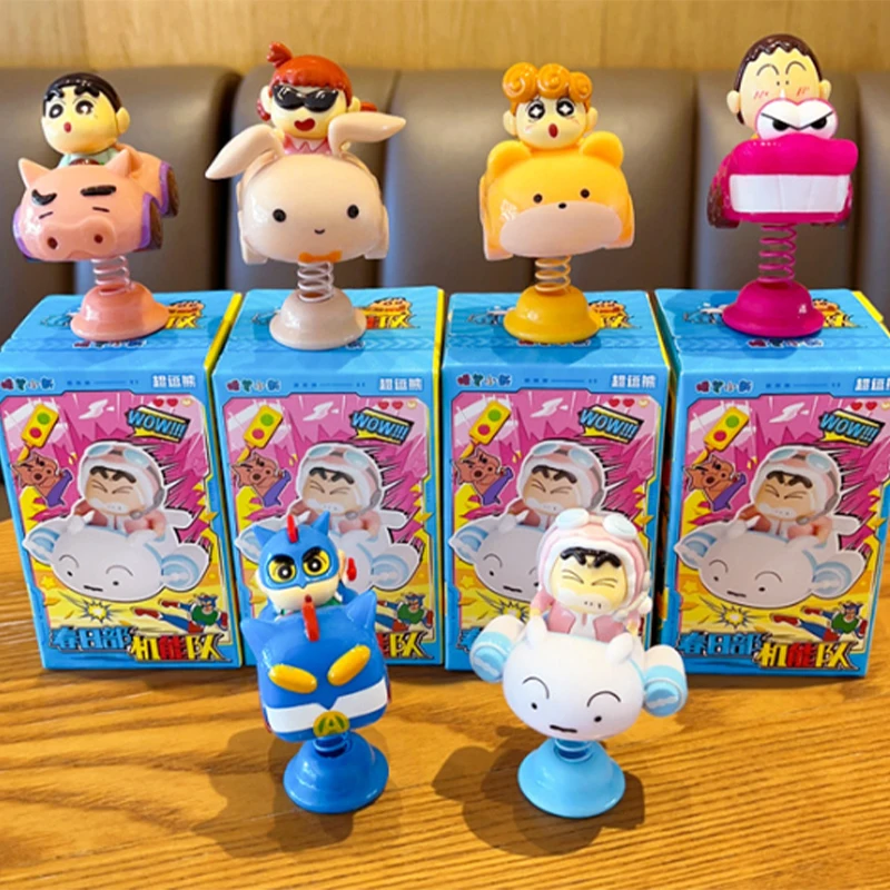 Pastello originale Shin Chan Scatola cieca Pastello Shin-Chan Action Figure Doll Decorat Collezione di ornamenti per auto Giocattolo Regalo di Natale